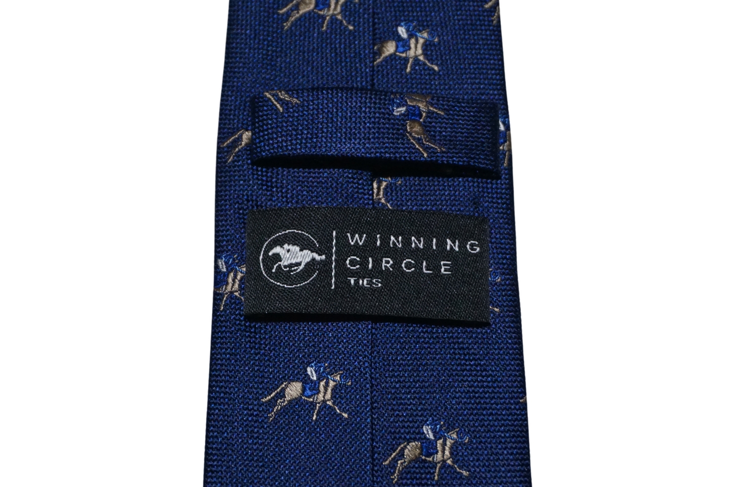 Navy Blue Horse Racing Tie - Blue Silks (Gift Boxed)